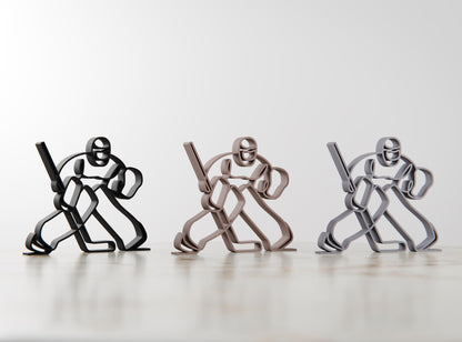 Anatolian Gift BoxHockey Goalie - Customized Line Art Figure