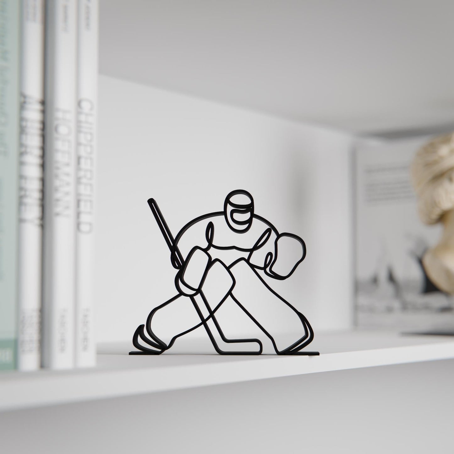 Anatolian Gift BoxHockey Goalie - Customized Line Art Figure