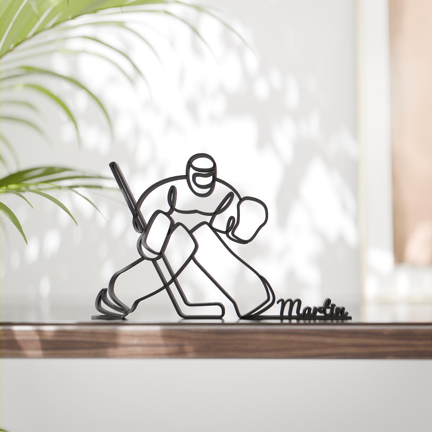 Anatolian Gift BoxHockey Goalie - Customized Line Art Figure