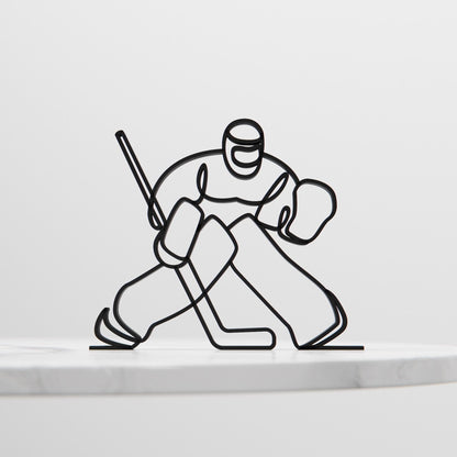 Anatolian Gift BoxHockey Goalie - Customized Line Art Figure