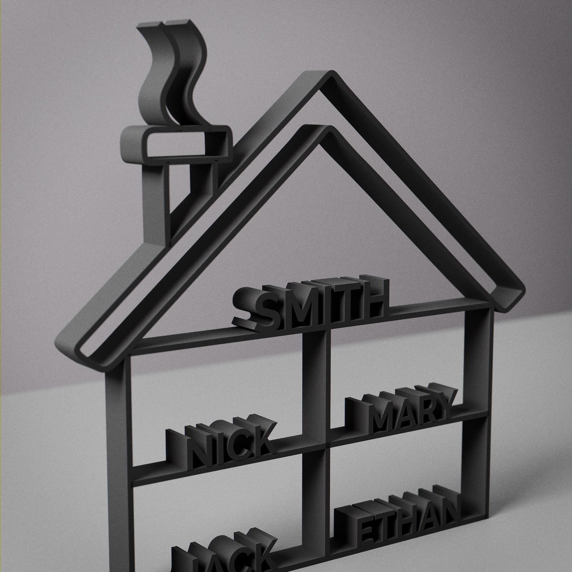 Anatolian Gift BoxHouse Door Sign - Customized Line Art Figure