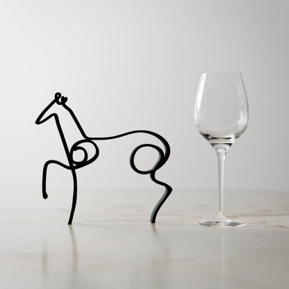 Picasso's Horse - Line Art Figure