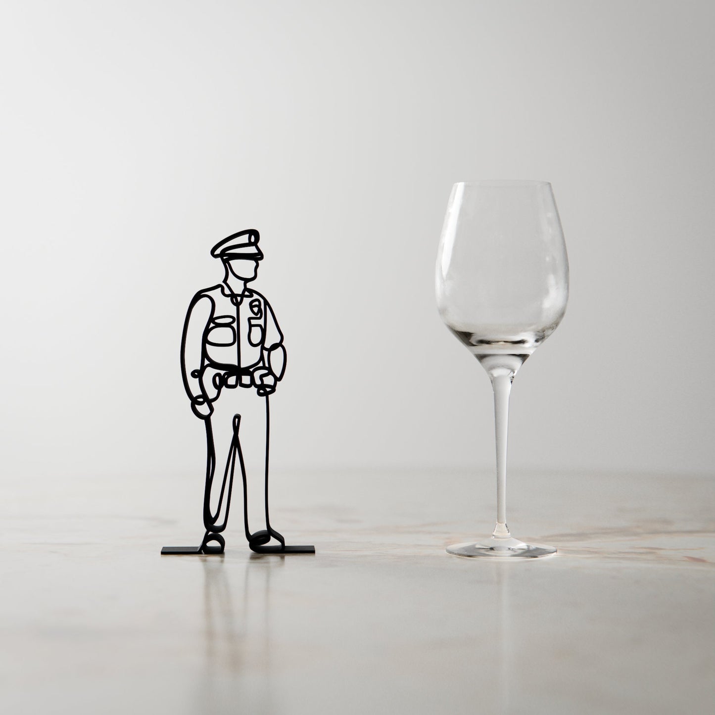 Policeman/Police Officer - Customized Line Art Figure