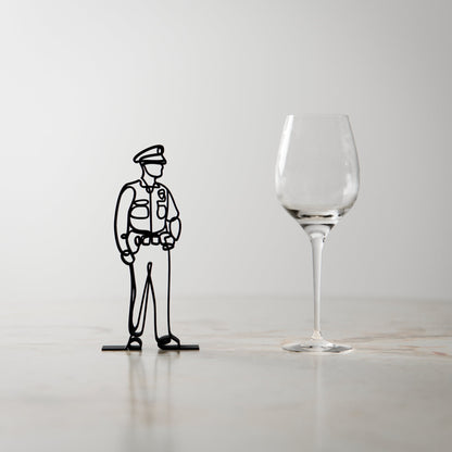 Policeman/Police Officer - Customized Line Art Figure