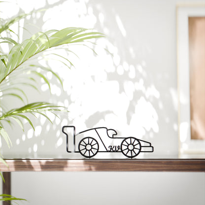 Formula F1 Racing Driver - Customized Line Art Figure