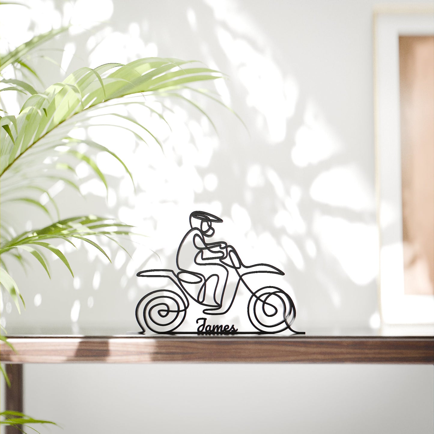 Dirtbiker - Customized Line Art Figure