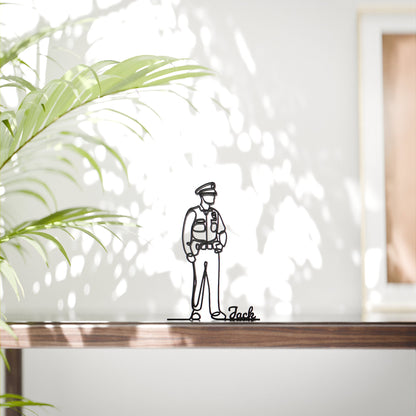 Policeman/Police Officer - Customized Line Art Figure