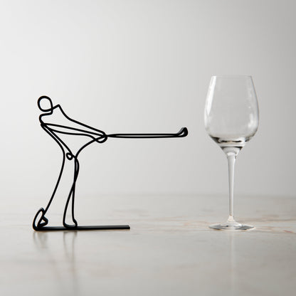 Golf Player 02 - Customized Line Art Figure