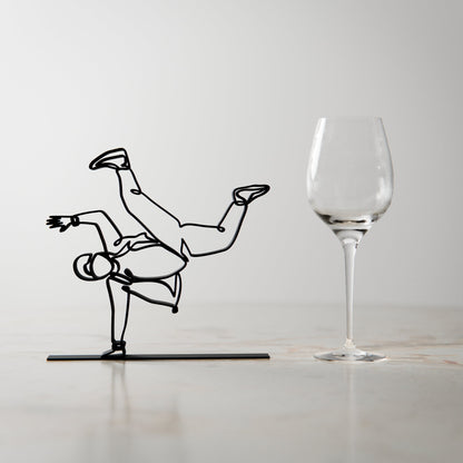 Hip Hop Dancer - Customized Line Art Figure