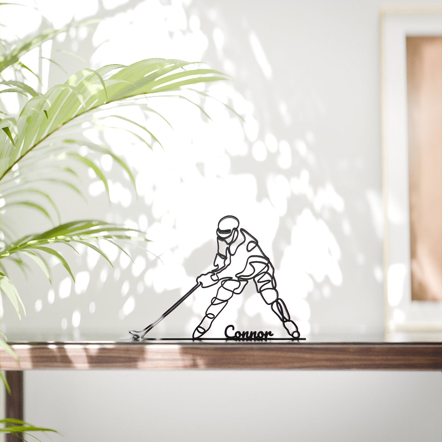 NHL Hockey Player - Customized Line Art Figure