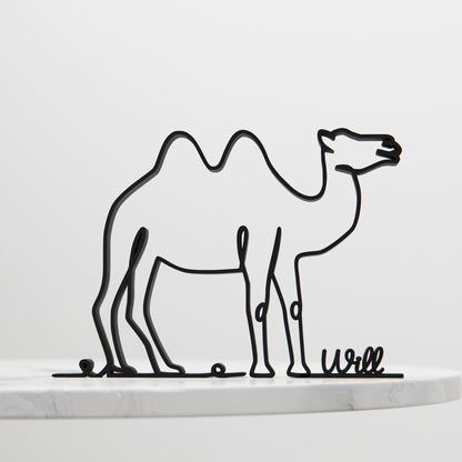 Camel - Customized Line Art Figure