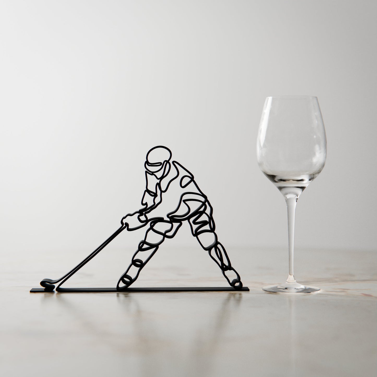 NHL Hockey Player - Customized Line Art Figure