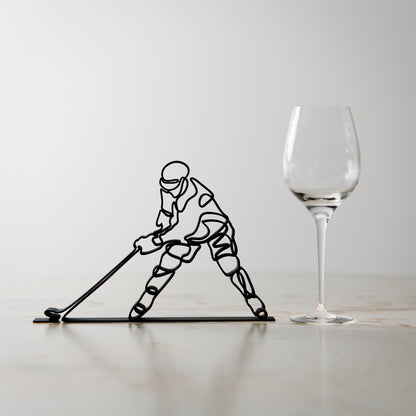 NHL Hockey Player - Customized Line Art Figure