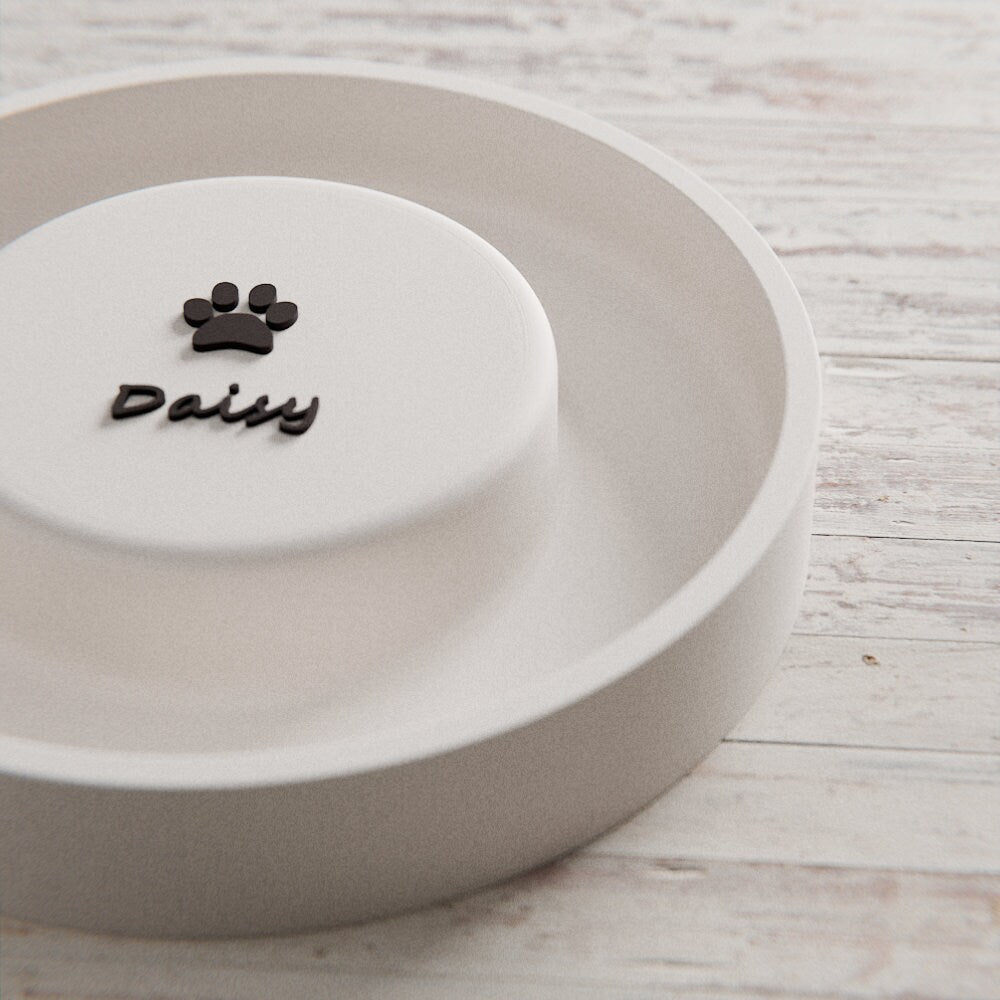 Customized Cat/Dog Bowl, 3D Printed Gift, Minimalist Pet Feeder, Personalized Pet Feeder, Minimalist