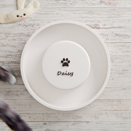 Customized Cat/Dog Bowl, 3D Printed Gift, Minimalist Pet Feeder, Personalized Pet Feeder, Minimalist