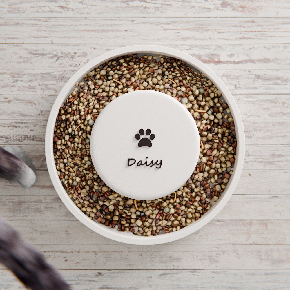 Customized Cat/Dog Bowl, 3D Printed Gift, Minimalist Pet Feeder, Personalized Pet Feeder, Minimalist