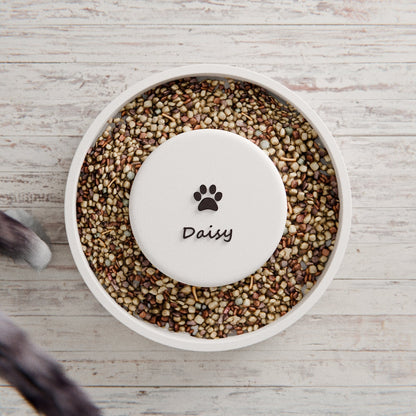 Customized Cat/Dog Bowl, 3D Printed Gift, Minimalist Pet Feeder, Personalized Pet Feeder, Minimalist