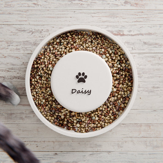 Customized Cat/Dog Bowl, 3D Printed Gift, Minimalist Pet Feeder, Personalized Pet Feeder, Minimalist