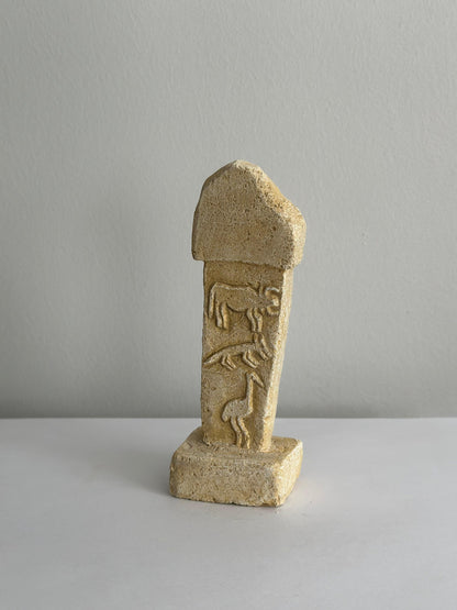 Gobeklitepe - Three animals; Pillar 2 in Enclosure A / Netflix Tv Series THE GIFT (ATIYE) Gobeklitepe , Urfa