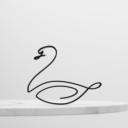Swan - Line Art Figure