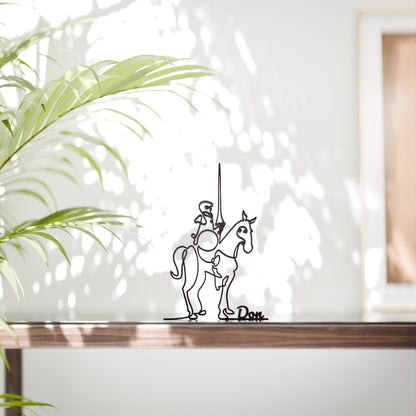 Don Quijote - Customized Line Art Figure