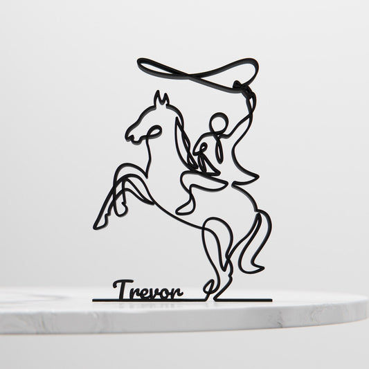 Rodeo - Line Art Figure