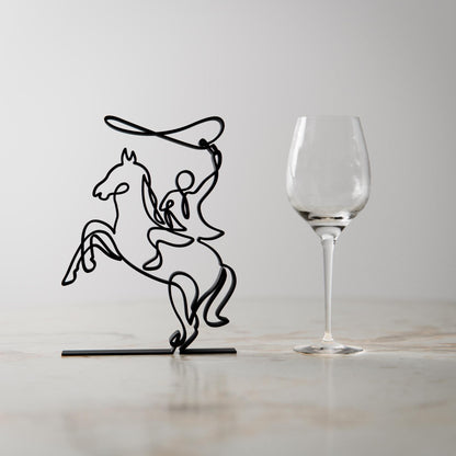 Rodeo - Line Art Figure