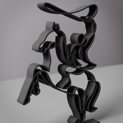 Rodeo - Line Art Figure