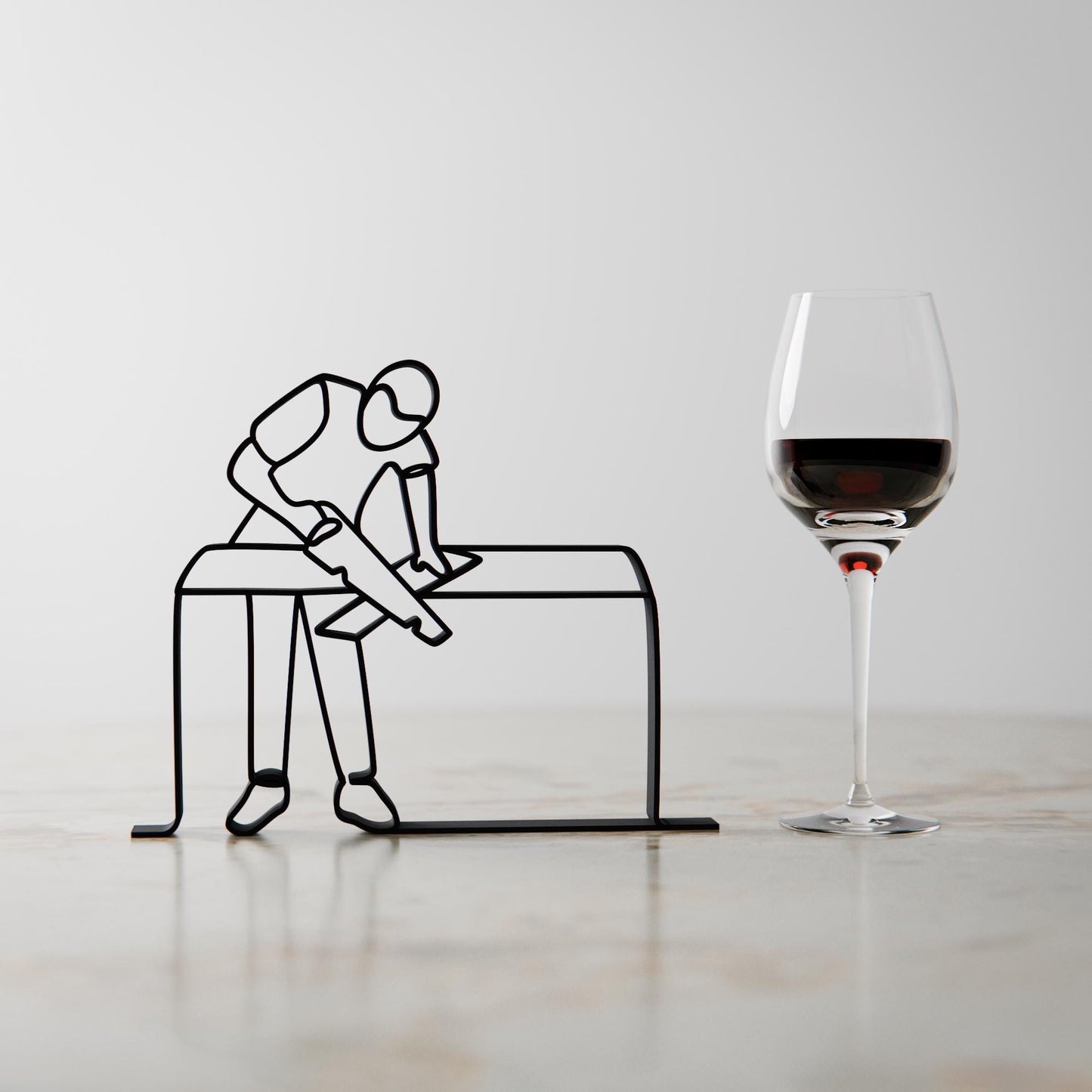 Carpenter - Customized Line Art Figure