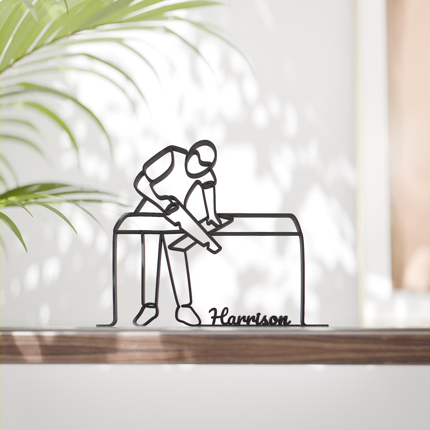 Carpenter - Customized Line Art Figure