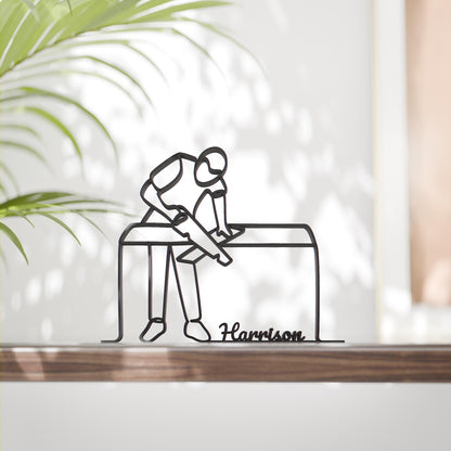 Carpenter - Customized Line Art Figure