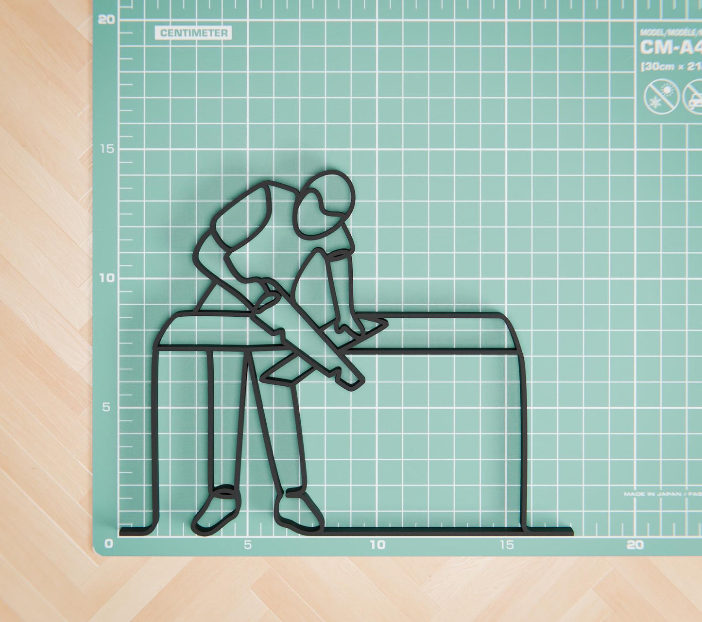 Carpenter - Customized Line Art Figure