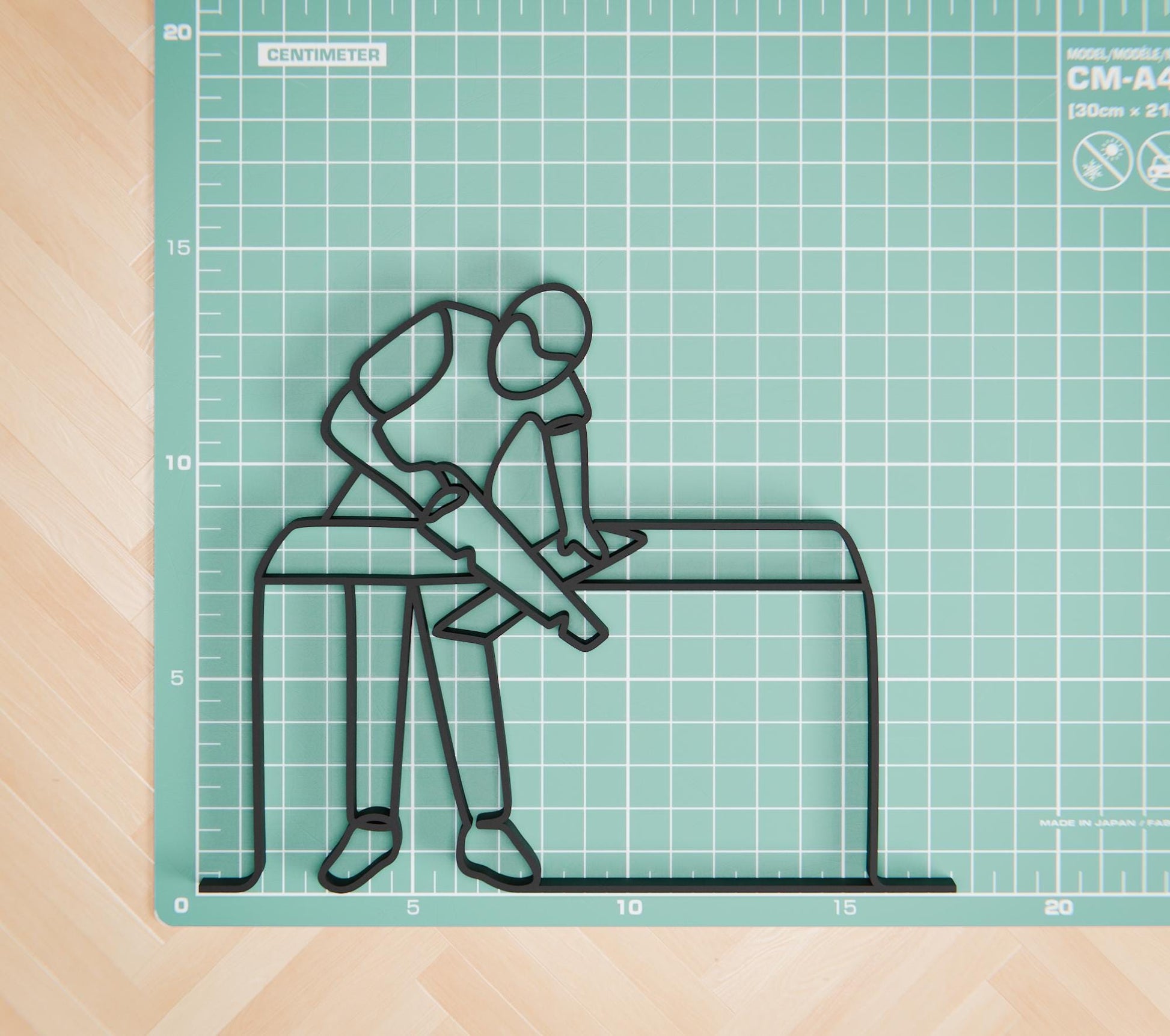 Carpenter - Customized Line Art Figure