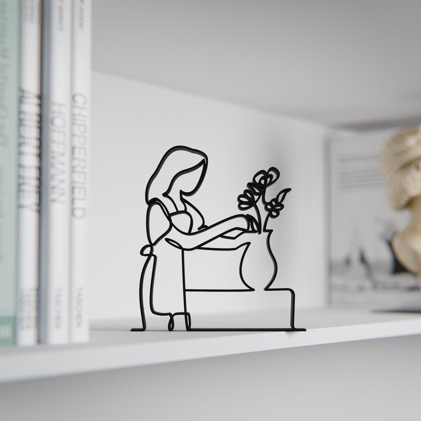 Florist - Customized Line Art Figure