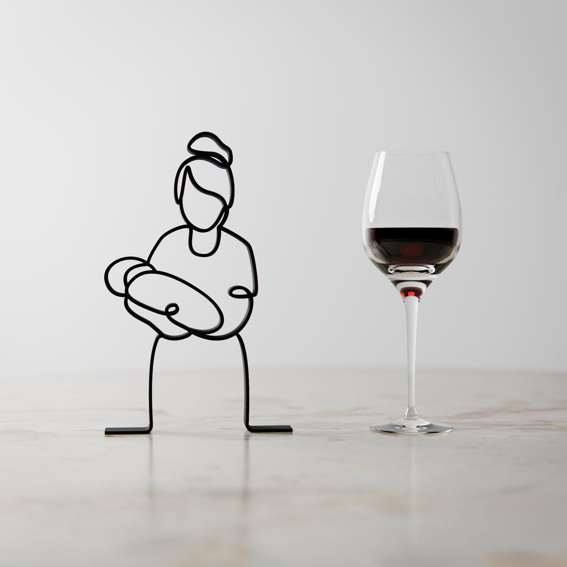 Midwife - Customized Line Art Figure