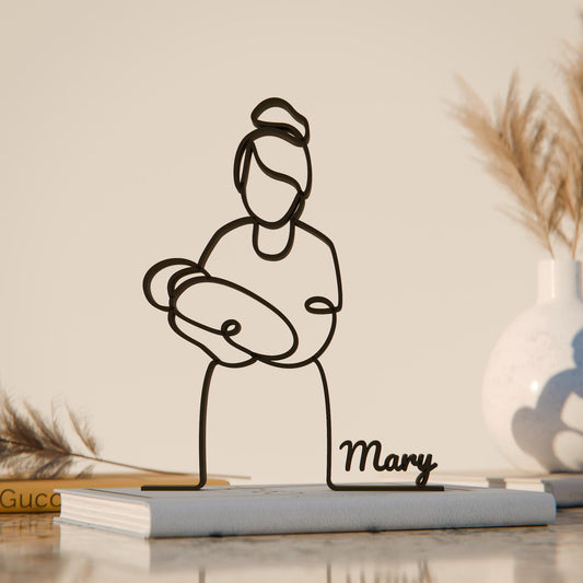 Midwife - Customized Line Art Figure