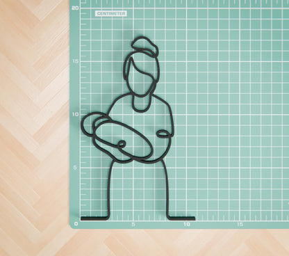 Midwife - Customized Line Art Figure
