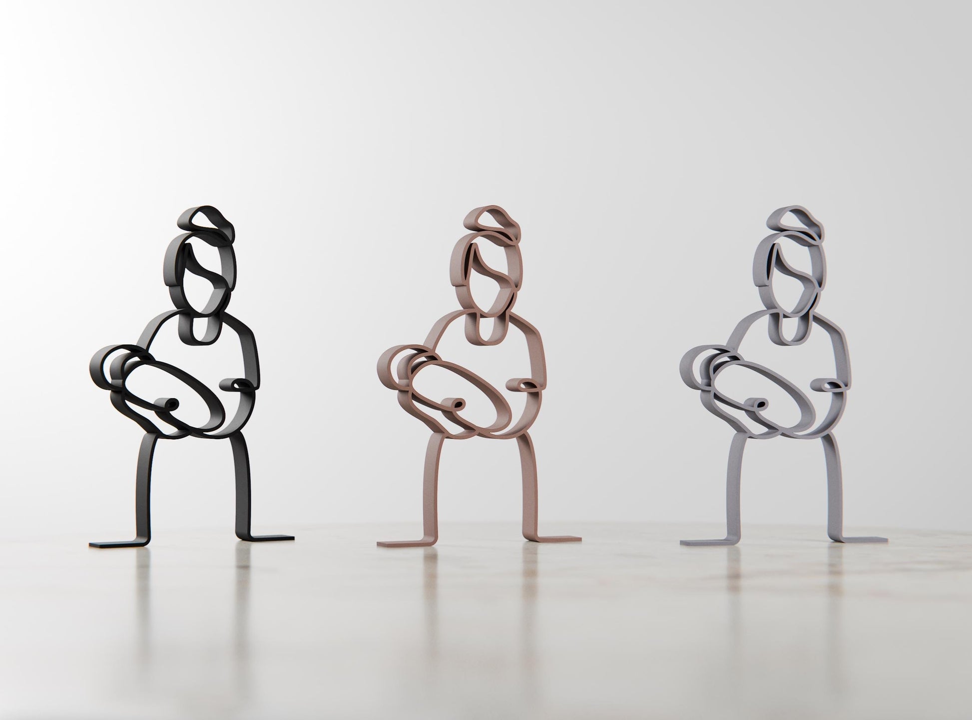 Midwife - Customized Line Art Figure