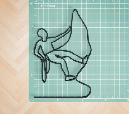Personalized Climber Figure - Minimalist Line Art Sculpture