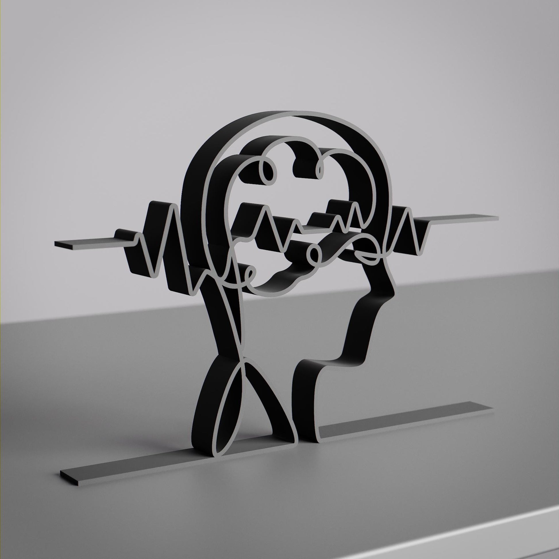 Personalized Neurologist Figure - Minimalist Line Art Sculpture