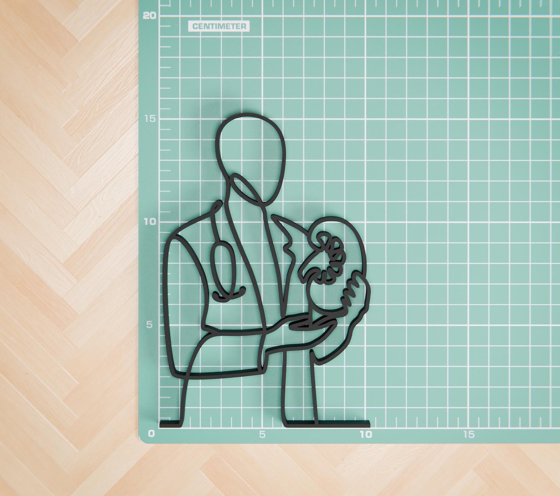 Personalized Nephrologist Figure - Minimalist Line Art Sculpture