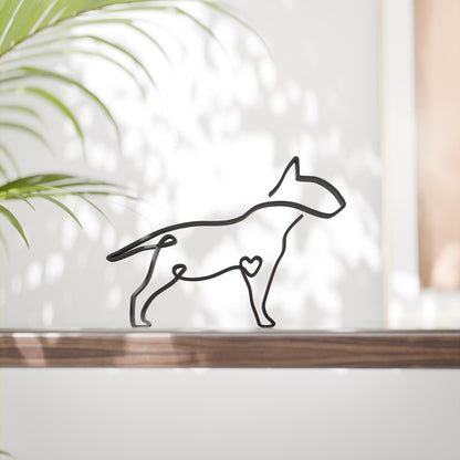 Bull Terrier Dog 83 - Line Art Figure