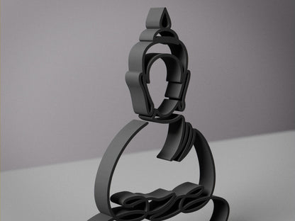 Buddha - Customized Line Art Figure