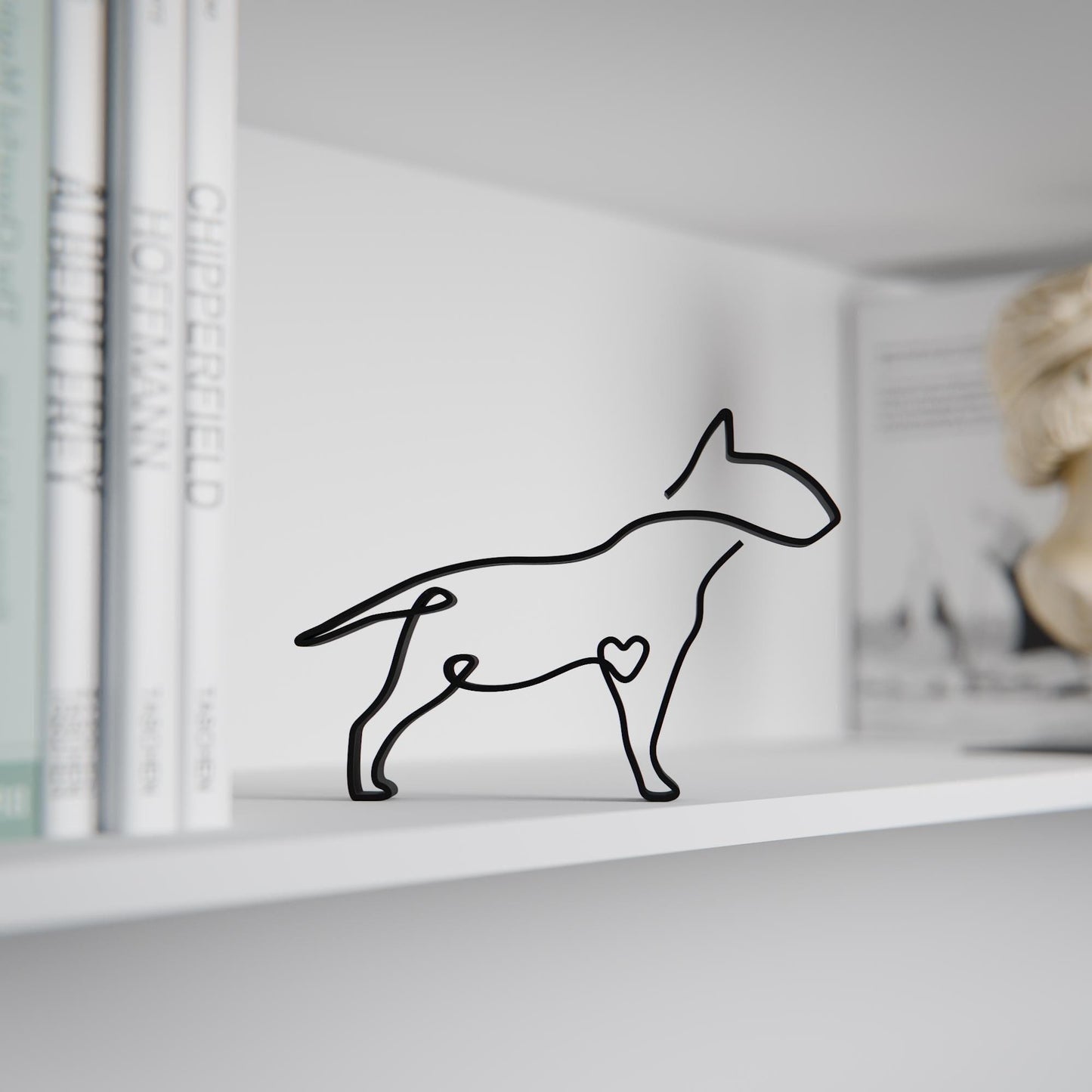 Bull Terrier Dog 83 - Line Art Figure