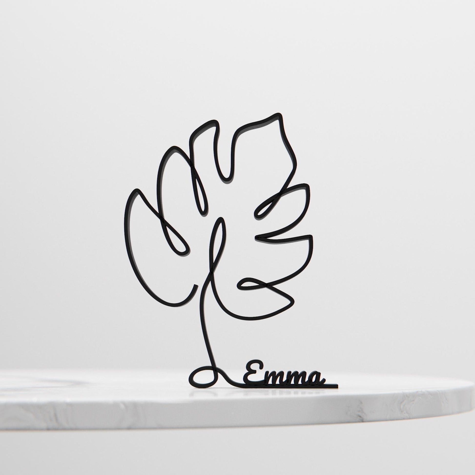 Leaf - Customized Line Art Figure