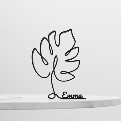 Leaf - Customized Line Art Figure