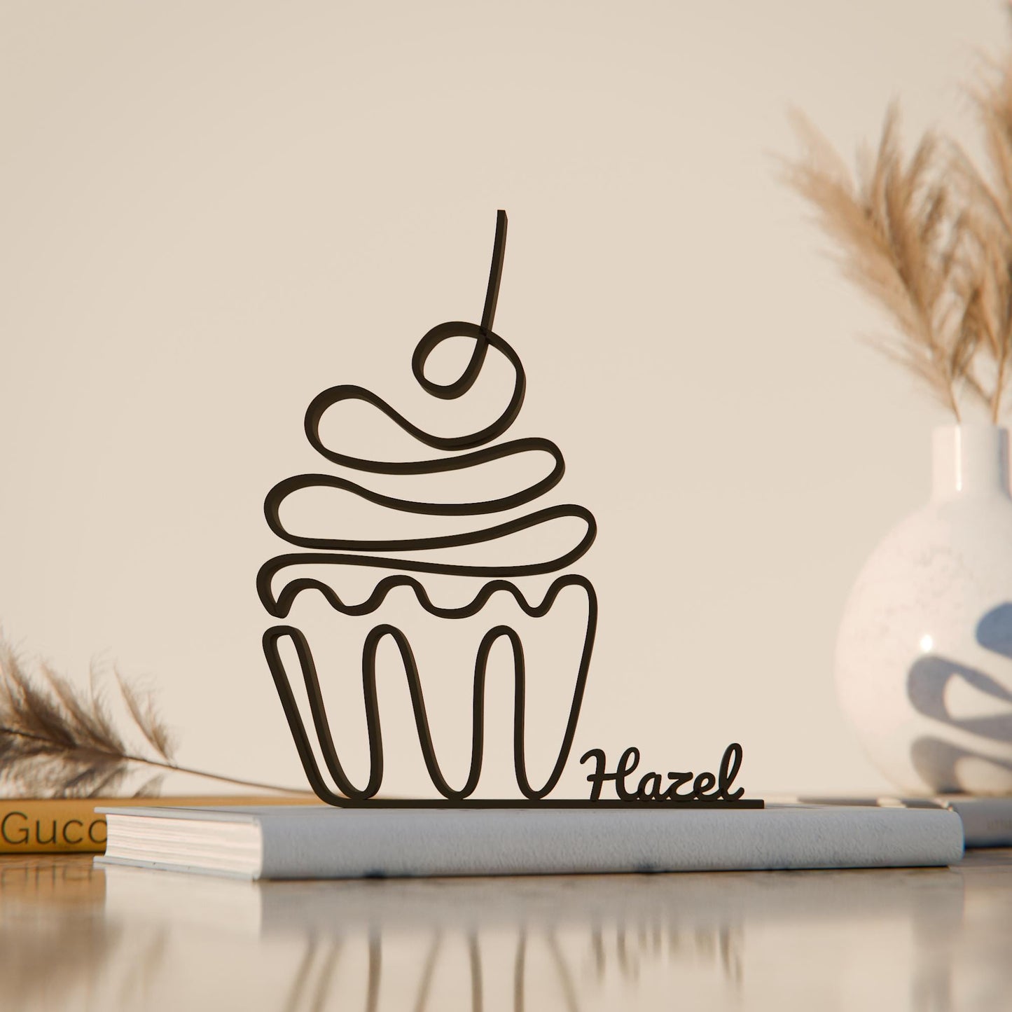 Cupcake - Customized Line Art Figure