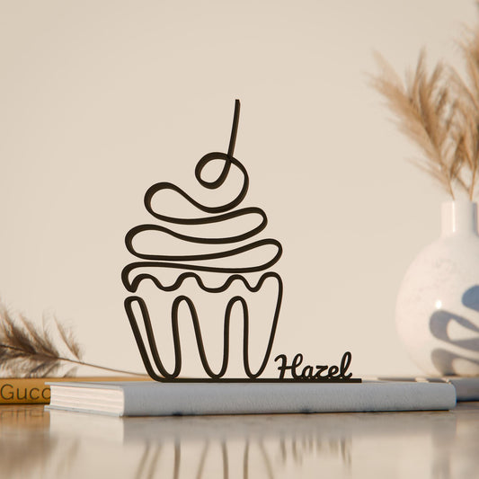 Cupcake - Customized Line Art Figure