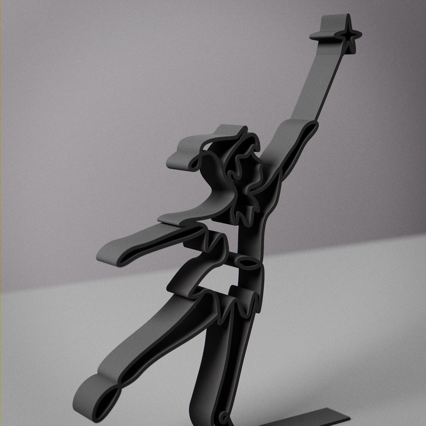 Peter Pan - Customized Line Art Figure