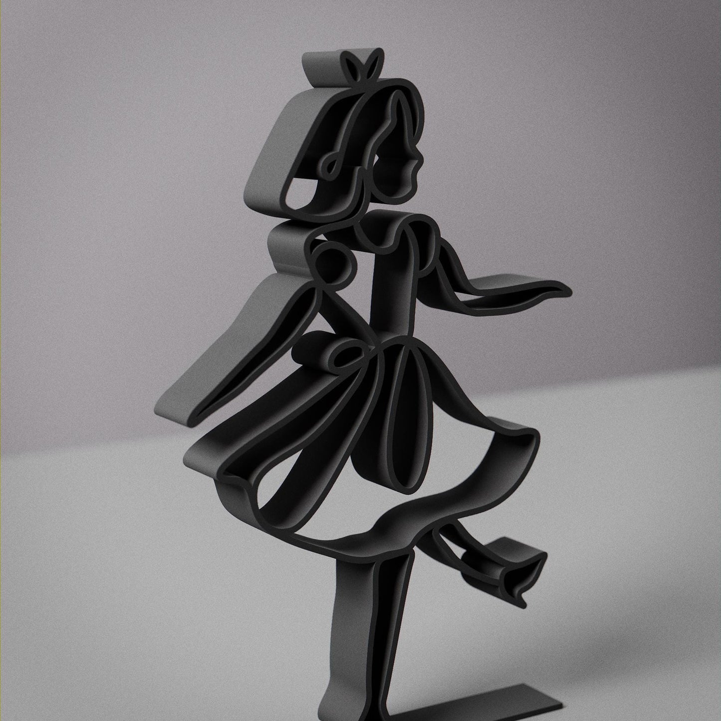 Alice - Customized Line Art Figure